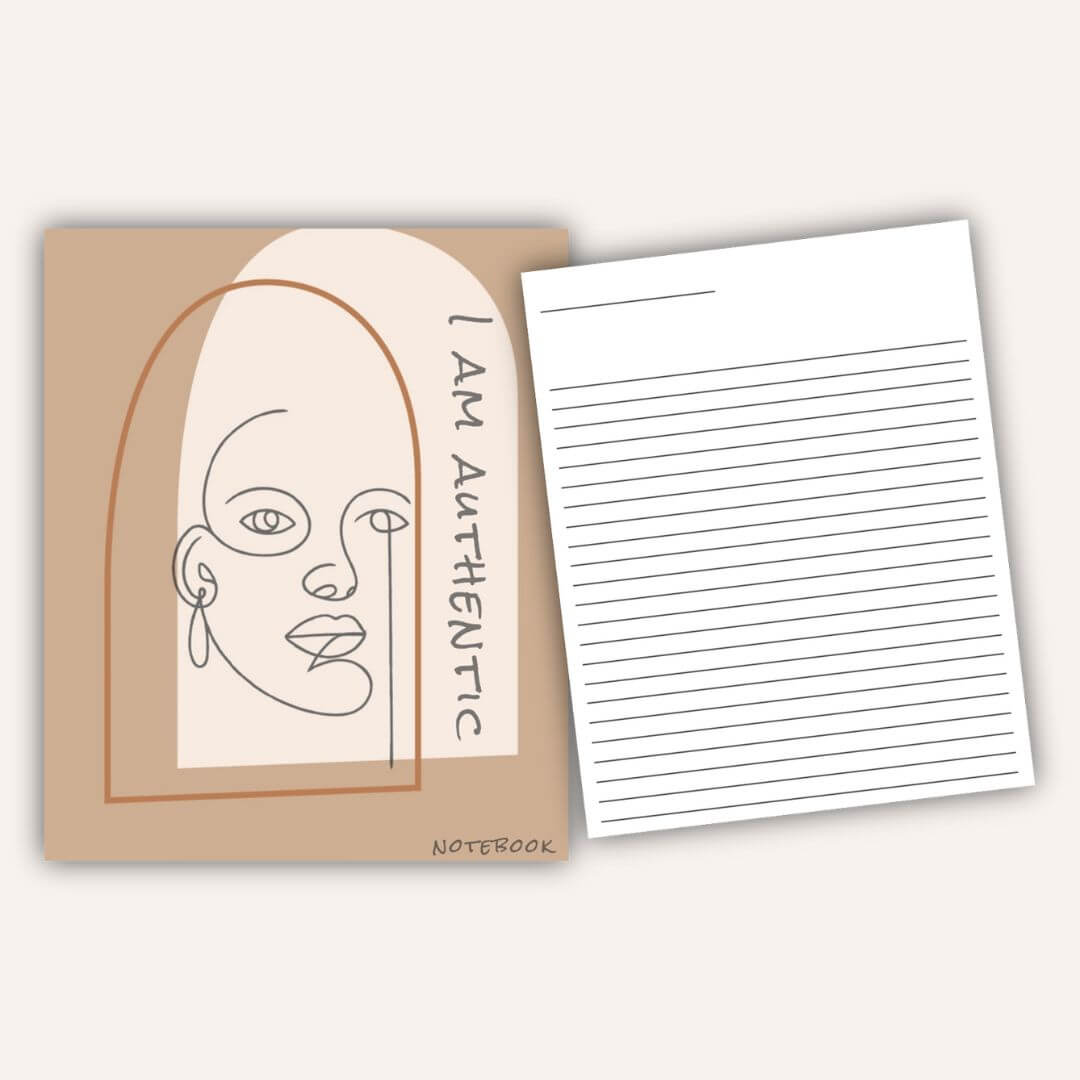 Positive Affirmation Notebook - I Am Authentic