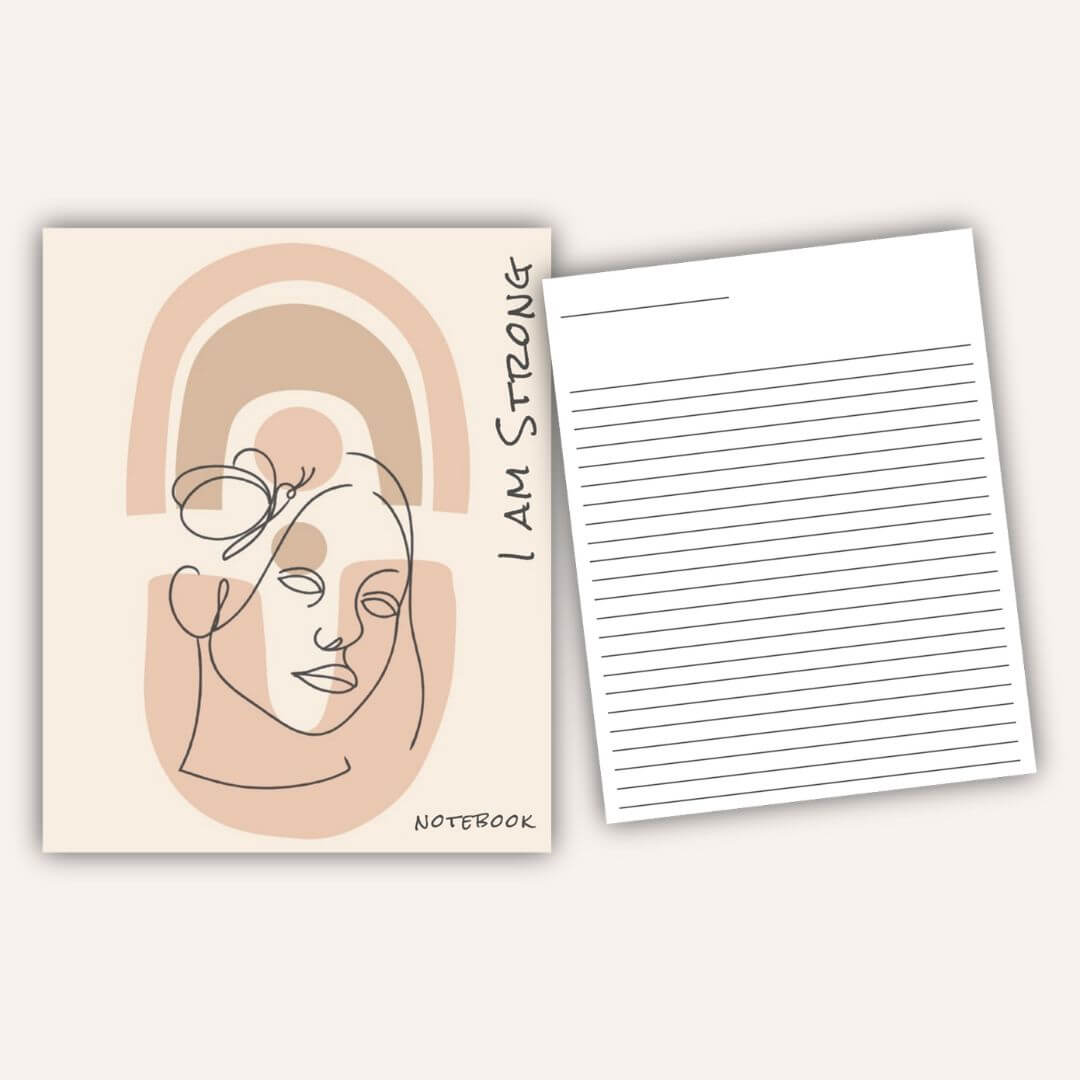 Positive Affirmation Notebook - I Am Strong