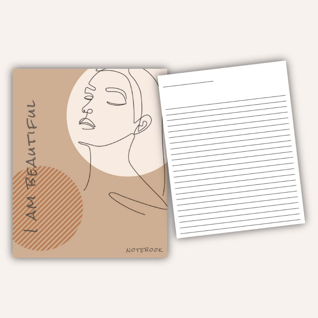 Positive Affirmation Notebook - I Am Beautiful
