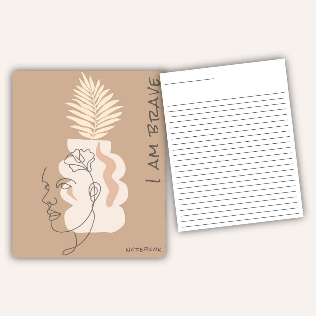 Positive Affirmation Notebook - I Am Brave