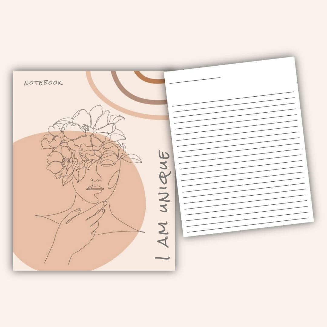 Positive Affirmation Notebook - I Am Unique
